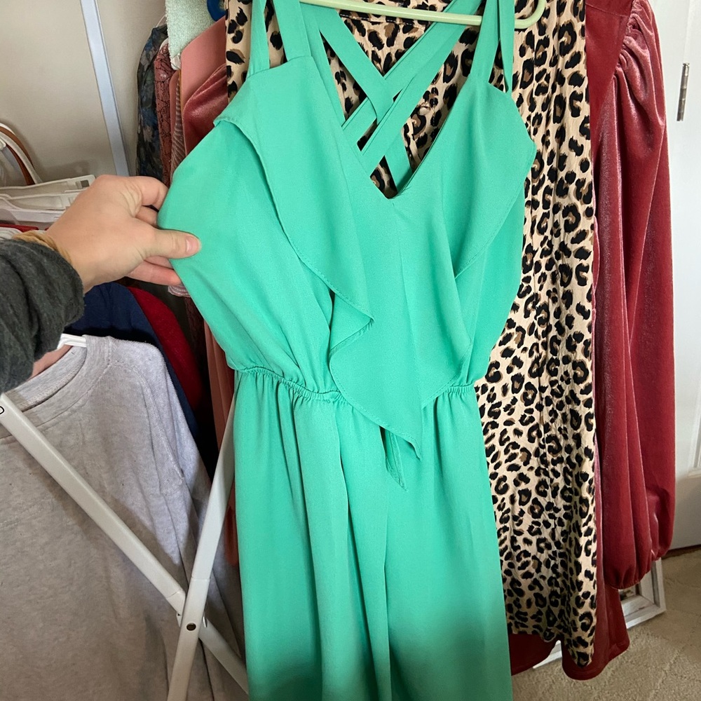 Cross back dress